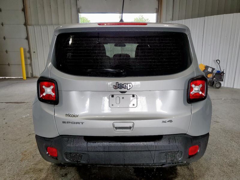 ZACNJBAB0KPJ77043 - 2019 JEEP RENEGADE SPORT Plata foto 6