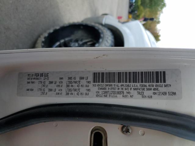 1C6RR7LG7GS186978 - 2016 RAM 1500 SLT WHITE photo 12