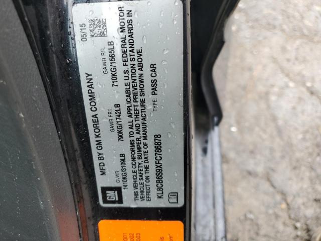 KL8CB6S9XFC786878 - 2015 CHEVROLET SPARK LS BLACK photo 12