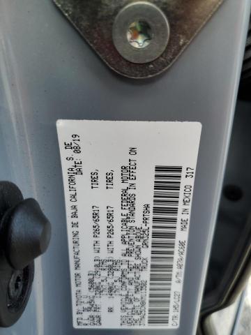 3TMAZ5CN8KM113502 - 2019 TOYOTA TACOMA DOUBLE CAB 灰色 照片 12