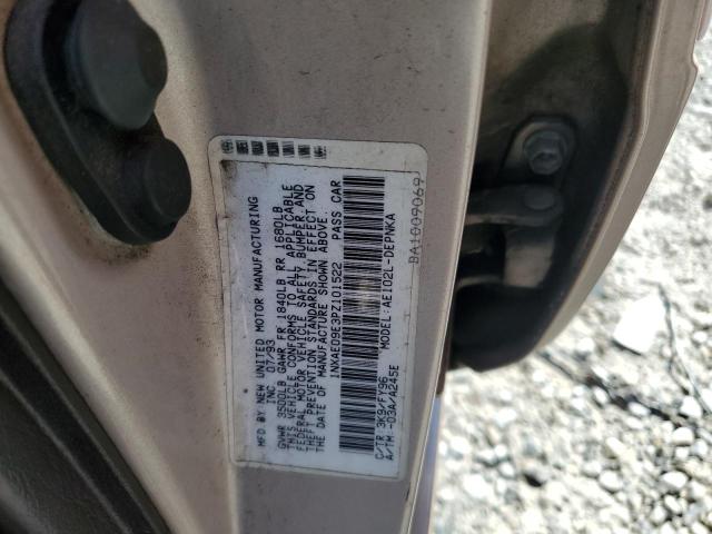 1NXAE09E3PZ101522 - 1993 TOYOTA COROLLA LE GOLD photo 13