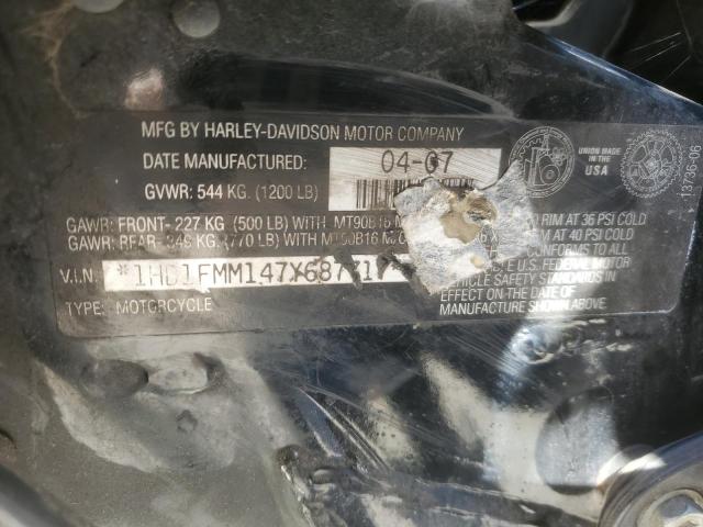 1HD1FMM147Y687717 - 2007 HARLEY-DAVIDSON FLHTPI Qara foto 8