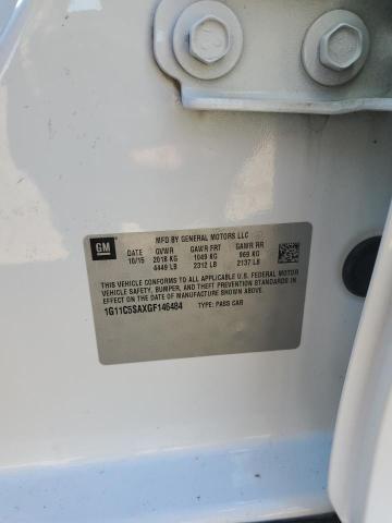 1G11C5SAXGF146484 - 2016 CHEVROLET MALIBU LIM LT თეთრი ფოტო 12