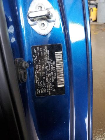 KMHTC6AE0GU255750 - 2016 HYUNDAI VELOSTER TURBO ლურჯი ფოტო 12