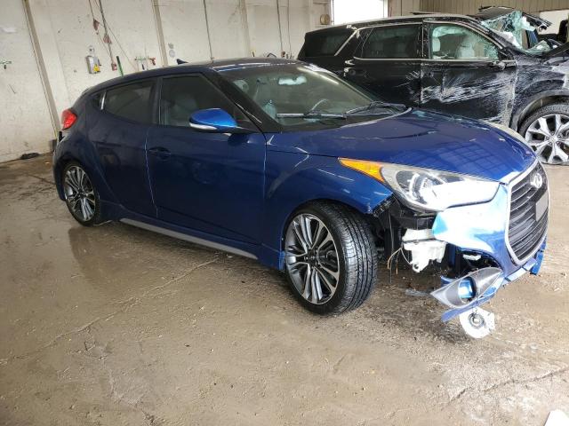 KMHTC6AE0GU255750 - 2016 HYUNDAI VELOSTER TURBO ლურჯი ფოტო 4