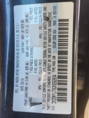 3MZBM1U78GM292804 - 2016 MAZDA 3 SPORT GRAY photo 12