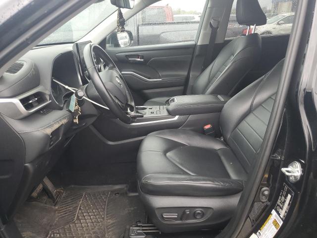 5TDGZRBH5LS500135 - 2020 TOYOTA HIGHLANDER XLE أسود صورة 7