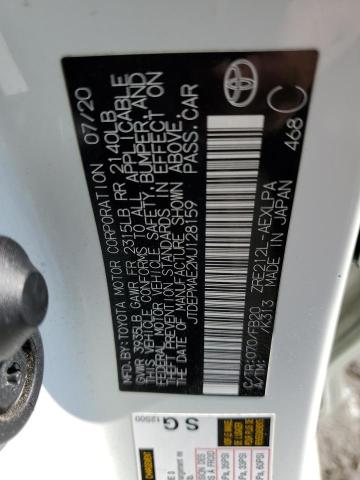 JTDEPMAE2MJ128159 - 2021 TOYOTA COROLLA LE Ağ foto 12