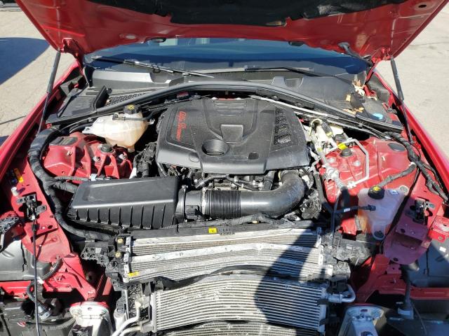 ZARFANBN7M7640089 - 2021 ALFA ROMEO GIULIA TI წითელი ფოტო 11