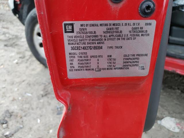 3GCEC14X27G189394 - 2007 CHEVROLET SILVERADO C1500 CLASSIC Qırmızı foto 12