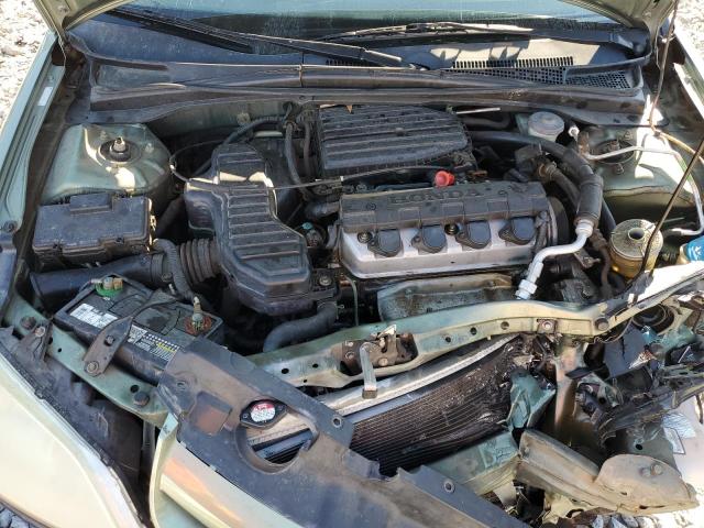 1HGES16314L015412 - 2004 HONDA CIVIC DX VP Կանաչ լուսանկար 11