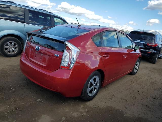 JTDKN3DU6C1502762 - 2012 TOYOTA PRIUS 红色 照片 3