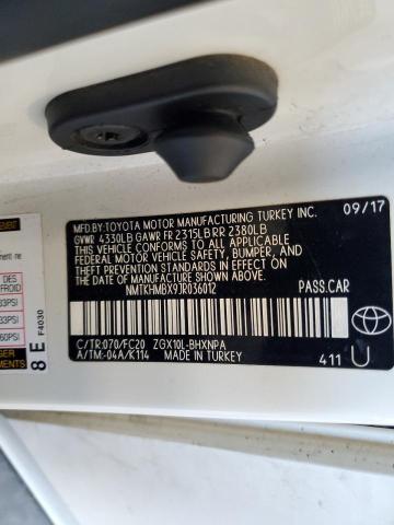 NMTKHMBX9JR036012 - 2018 TOYOTA C-HR XLE თეთრი ფოტო 13