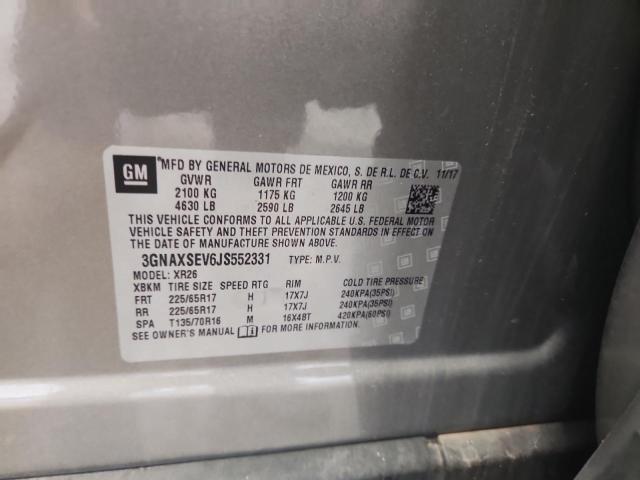 3GNAXSEV6JS552331 - 2018 CHEVROLET EQUINOX LT Kahverengi fotoğraf 13