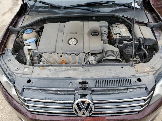 1VWBP7A34DC076070 - 2013 VOLKSWAGEN PASSAT SE Granate foto 11
