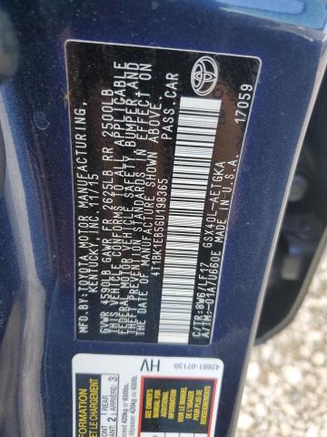 4T1BK1EB5GU198365 - 2016 TOYT AVALON XLE 蓝色 照片 13