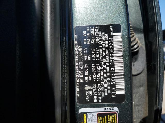 5XYZT3LB5DG062264 - 2013 HYUNDAI SANTA FE S GREEN photo 13