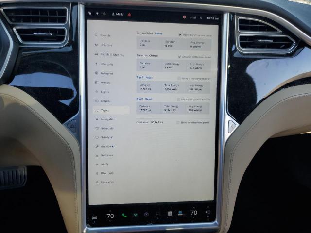 5YJSA1E20HF184360 - 2017 TESLA MODEL S GRAY photo 9