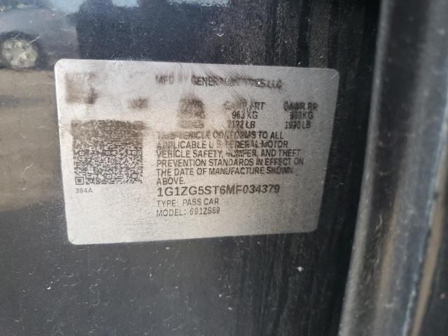 1G1ZG5ST6MF034379 - 2021 CHEVROLET MALIBU RS 黑色 照片 12