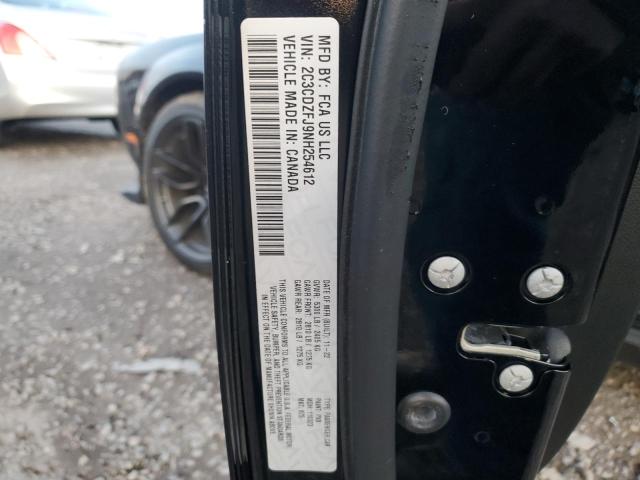 2C3CDZFJ9NH254612 - 2022 DODGE CHALLENGER R/T SCAT PACK BLACK photo 12
