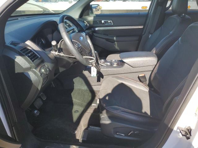 1FM5K8D84JGB54276 - 2018 FORD EXPLORER XLT Biały zdjęcie 7