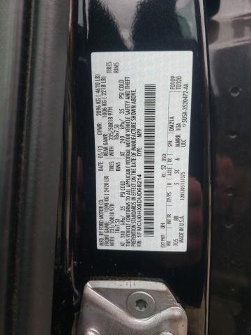 1FMCU0HX8DUD68214 - 2013 FORD ESCAPE SEL BLACK photo 13