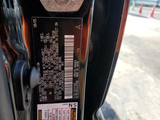 JTEZU14R768042634 - 2006 TOYOTA 4RUNNER SR5 BLACK photo 12