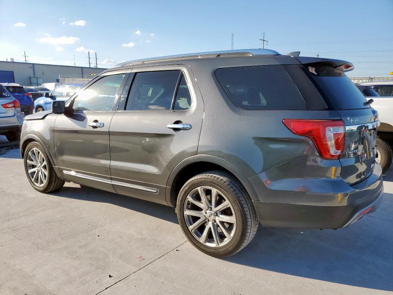 1FM5K7F84HGB81088 - 2017 FORD EXPLORER LIMITED CHARCOAL photo 2