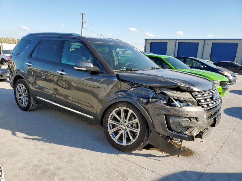 1FM5K7F84HGB81088 - 2017 FORD EXPLORER LIMITED CHARCOAL photo 4