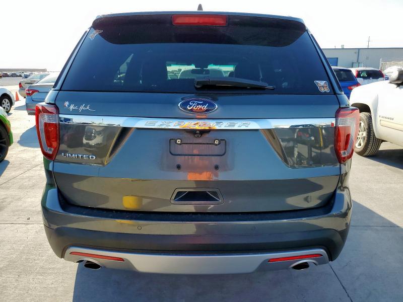 1FM5K7F84HGB81088 - 2017 FORD EXPLORER LIMITED CHARCOAL photo 6