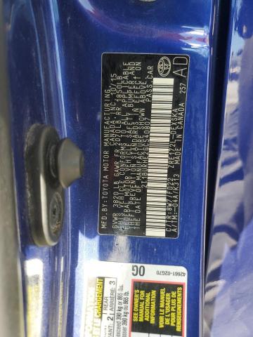 2T1BURHE2GC540807 - 2016 TOYOTA COROLLA L BLUE photo 13