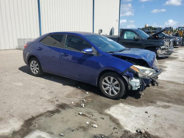 2T1BURHE2GC540807 - 2016 TOYOTA COROLLA L BLUE photo 4