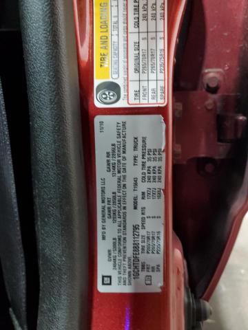 1GCHTDFE8B8112795 - 2011 CHEVROLET COLORADO LT BURGUNDY photo 12