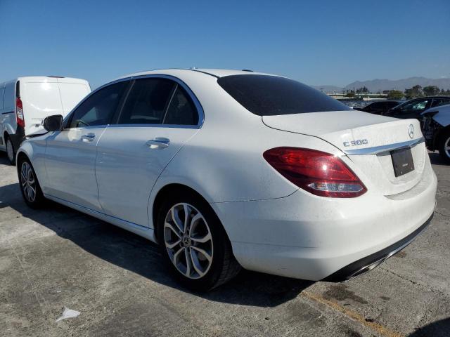 55SWF4JB6JU263143 - 2018 MERCEDES-BENZ C 300 WHITE photo 2