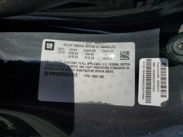 2G1FB1E36F9231313 - 2015 CHEVROLET CAMARO LS GRAY photo 13