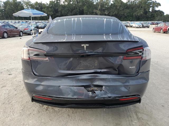 5YJSA1E62NF468118 - 2022 TESLA MODEL S رمادي صورة 6
