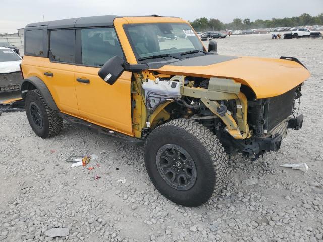 1FMEE5DP6NLB68321 - 2022 FORD BRONCO BASE YELLOW photo 4