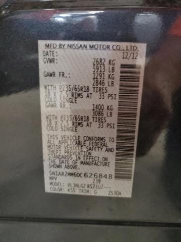 5N1AR2MM6DC626848 - 2013 NISSAN PATHFINDER S Сұр фото 13