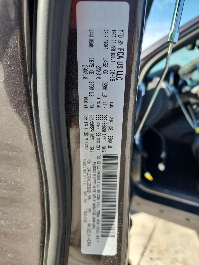 1C4RJEAGXLC203168 - 2020 JEEP GRAND CHER LAREDO 灰色 照片 14