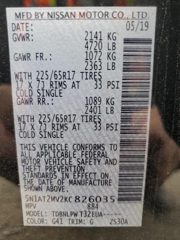 5N1AT2MV2KC826035 - 2019 NISSAN ROGUE S Qara foto 13