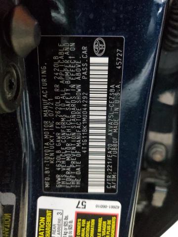 4T1G11BK1MU044292 - 2021 TOYOTA CAMRY SE 蓝色 照片 13