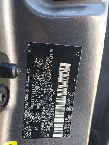 5TDKK3DC2ES471015 - 2014 TOYOTA SIENNA LE თაფლისფერი ფოტო 13