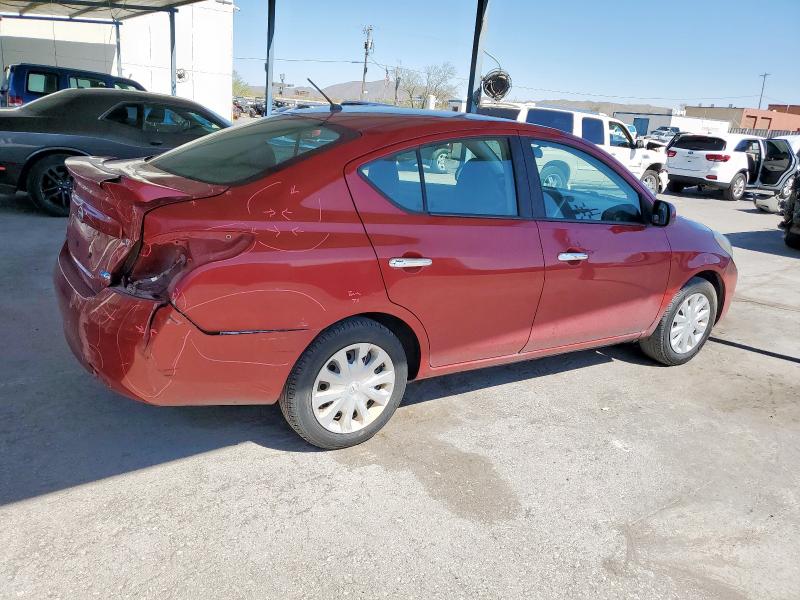 3N1CN7AP6DL880085 - 2013 NISSAN VERSA S RED photo 3