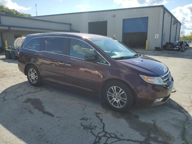 5FNRL5H47DB057404 - 2013 HONDA ODYSSEY EX MAROON photo 4