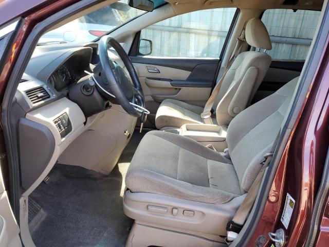 5FNRL5H47DB057404 - 2013 HONDA ODYSSEY EX MAROON photo 7