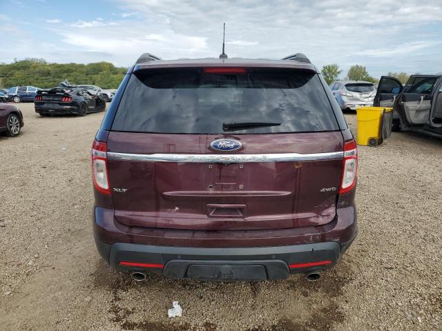 1FMHK8D89BGA17641 - 2011 FORD EXPLORER XLT Бордовый фото 6