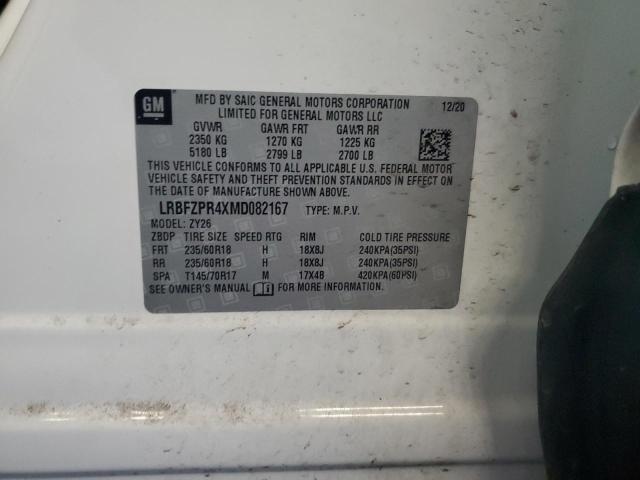 LRBFZPR4XMD082167 - 2021 BUICK ENVISION ESSENCE თეთრი ფოტო 13