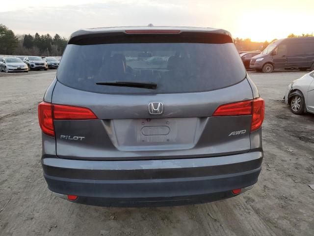 5FNYF6H58HB012205 - 2017 HONDA PILOT EXL GRAY photo 6