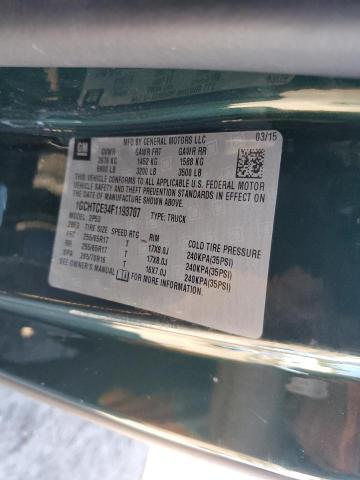 1GCHTCE34F1193707 - 2015 CHEVROLET COLORADO Z71 GREEN photo 12