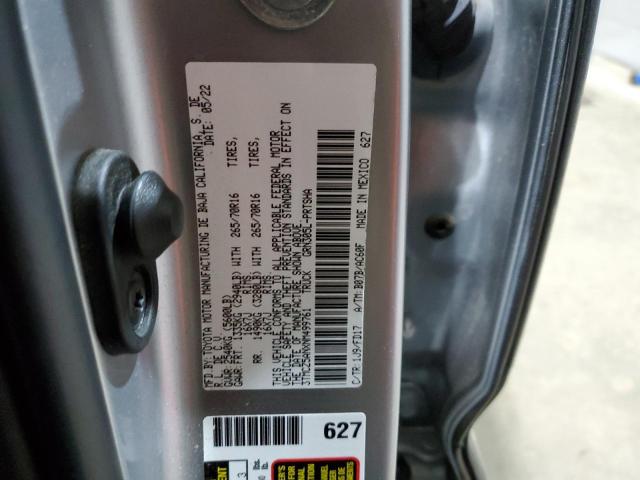 3TMCZ5ANXNM499761 - 2022 TOYOTA TACOMA DOUBLE CAB Gümüş fotoğraf 13